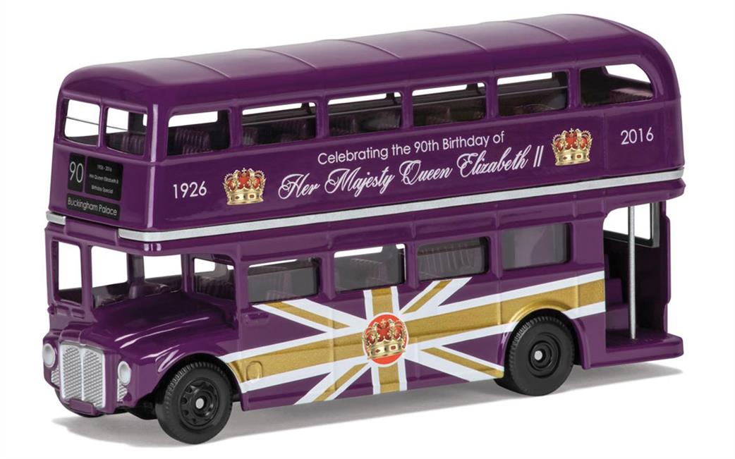Corgi 1/50 CC82326 The 90th Birthday of HM Queen Elizabeth II – Commemorative Die-Cast Souvenir Classic Routemaster