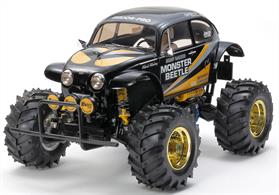 The Monster Beetle is back…in black! This is a cool Black Edition of the Tamiya classic. It features dedicated body and chassis colors that endow a true Tamiya classic with a brand-new look. 