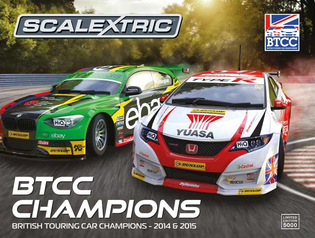 Scalextric 1/32 C3694A British Touring Car Champions 2014 & 2015 Slot Car Pack