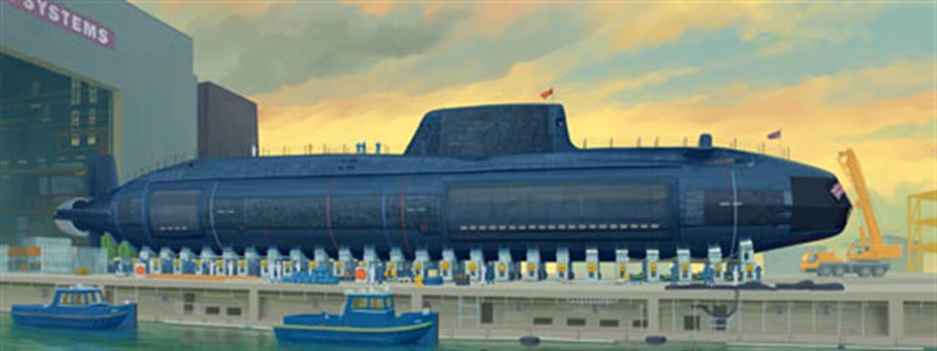 Trumpeter 05909 HMS Astute Royal Navy Nuclear Attack Submarine Kit 1/144
