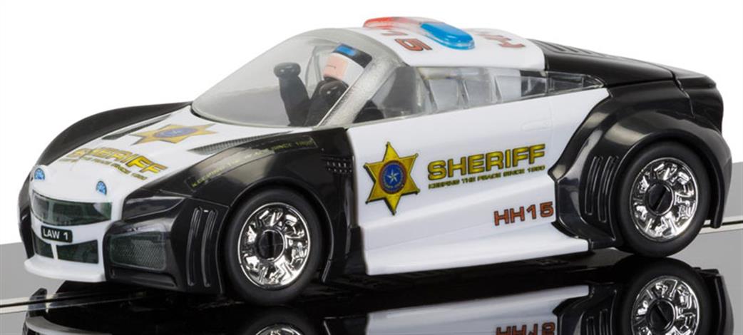 Scalextric 1/32 C3709 Team Cops 'n' Robbers Police Car Slot Car Model