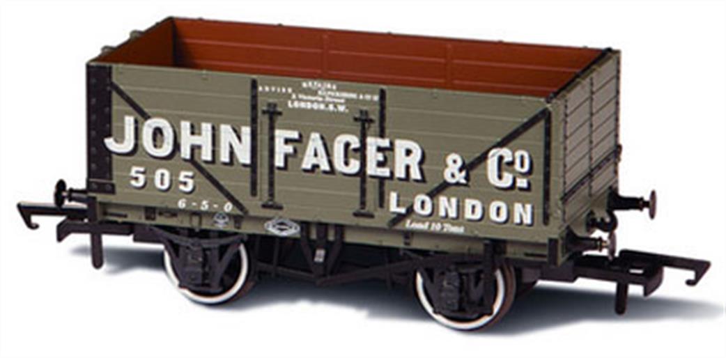 Oxford Rail OO OR76MW7010 John Facer & Co London 7 Plank Open Wagon 505