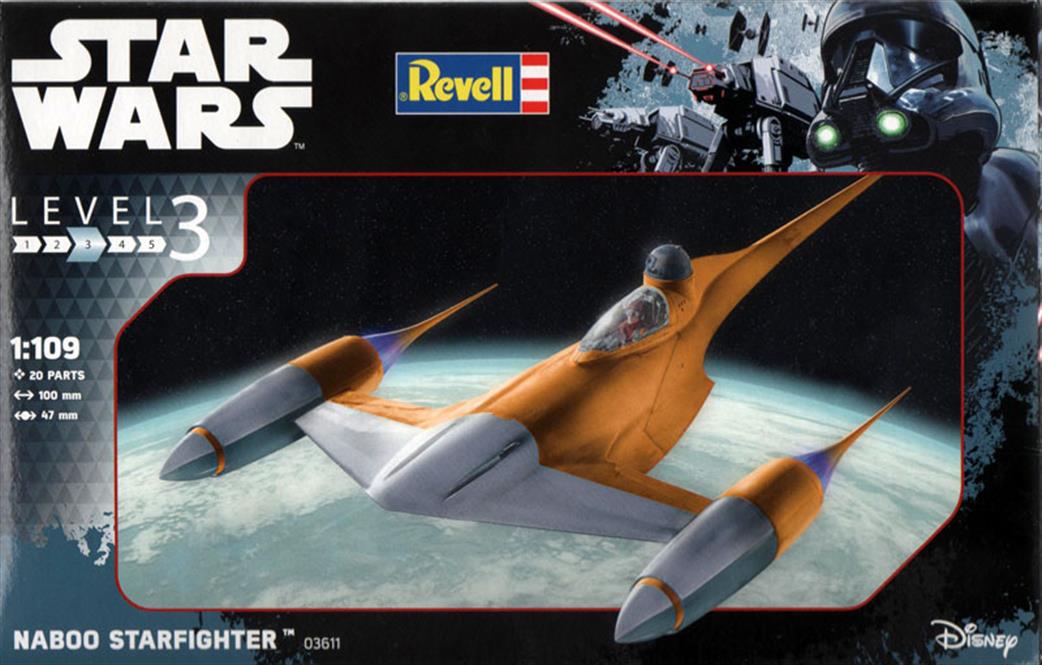 Revell 03611 Naboo Starfighter  from Star Wars  1/110