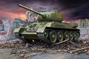 Revell 1/72 Russian T-34/85 03302Length: 112mm    Number of Parts: 135Glue and paints are required