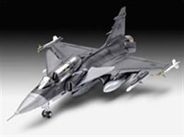 Saab JAS-39D Gripen Twinseater Kit 03956Length 215mm Number of Parts 115 Wingspan 127mmGlue and paints are required to assemble and complete the model (not included)