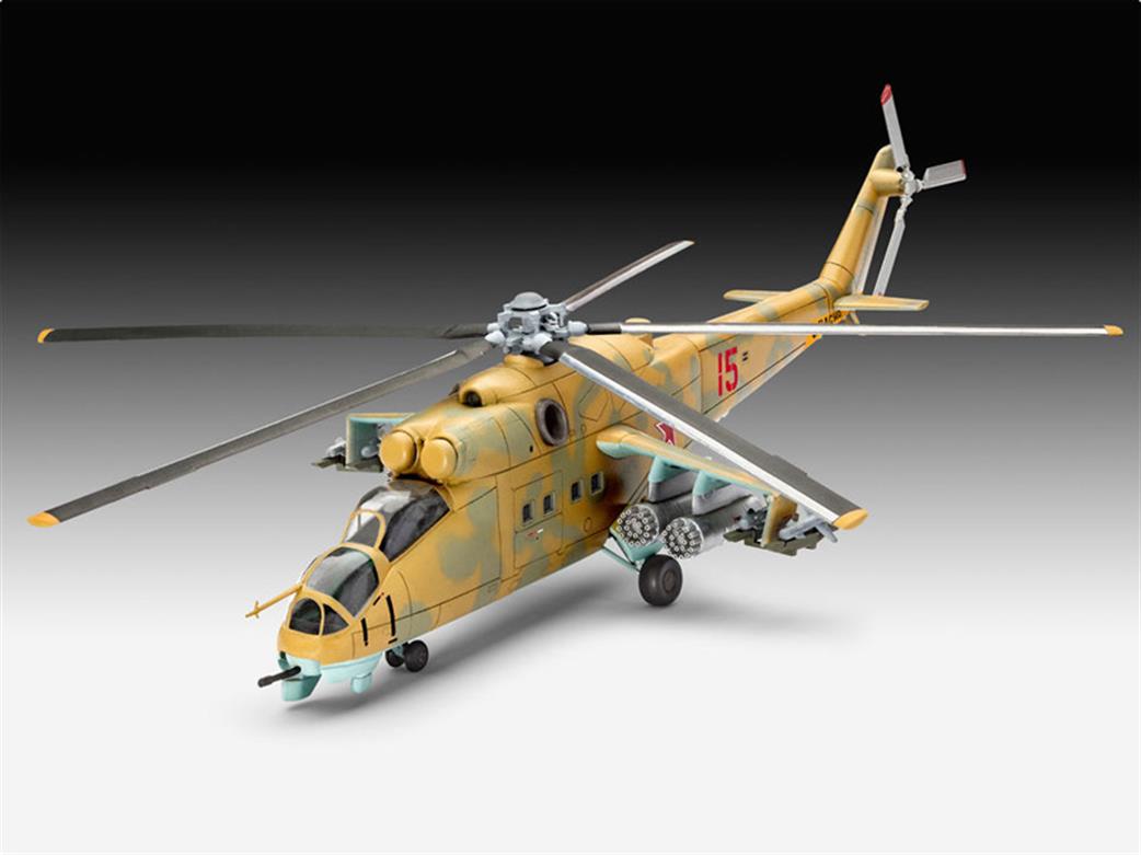 Revell 04951 Mil Mi-24D Hind Helicopter Kit 1/100