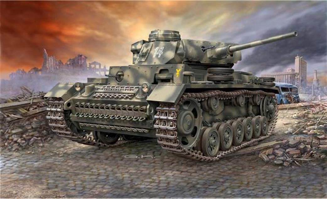 Revell 03251 PzKpfw III Ausf. L German WW2 Tank Kit 1/72