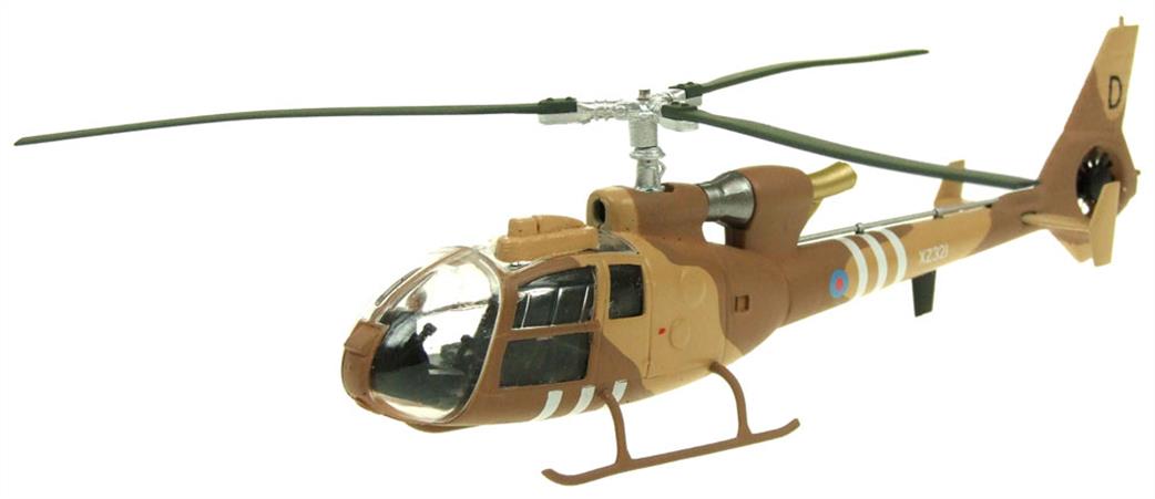 Aviation AV7224005 Westland Gazelle British Army XZ321 Operation Granby Helicopter Model 1/72