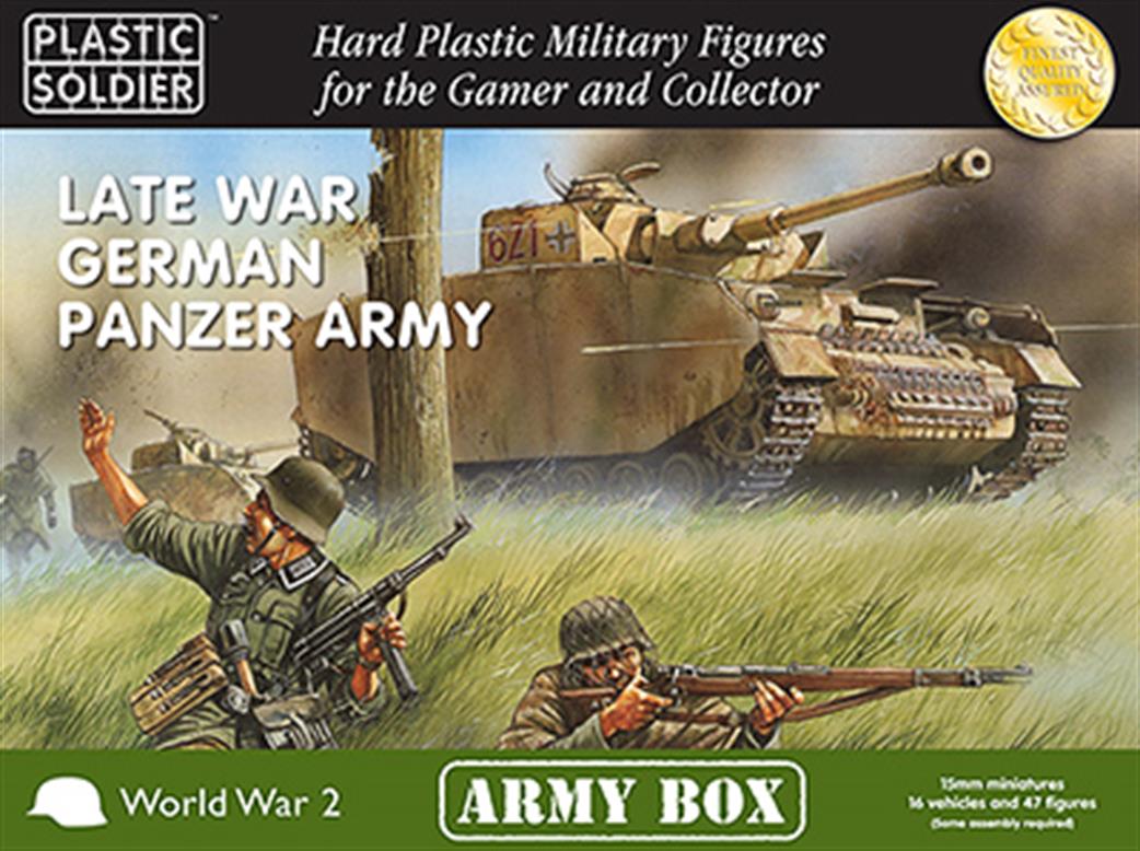 Plastic Soldier PSCAB15001 Late War German Panzer Army Box 15mm
