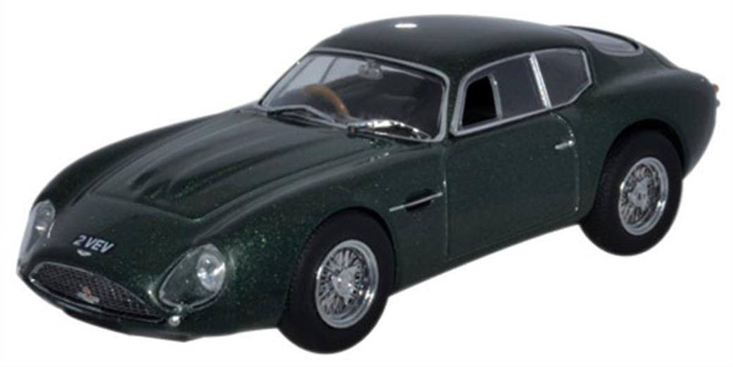 Oxford Diecast 1/43 AMZ001 Aston Martin DB4GT Zagato - 2 VEV Metallic Green