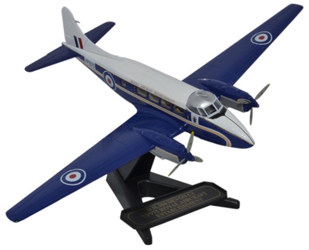 Oxford Diecast 1/72 72DV003 DH104 Devon VP975 Royal Aircraft Establishment (RAE)