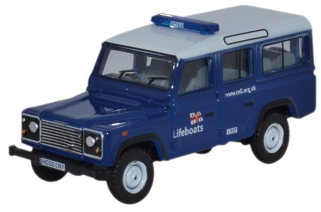 Oxford Diecast 1/76 76DEF014 Land Rover Defender Station Wagon RNLI