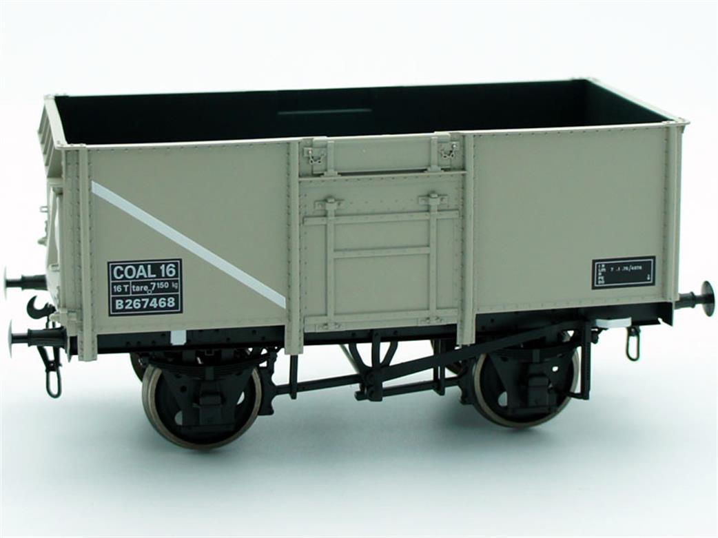 Dapol O Gauge 7F-030-052 B262468 16ton Steel Mineral Wagon Dia.1/109 Rivetted Body Grey 1966 Onward