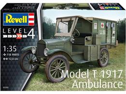 Revell 03285 1/35th Model T 1917 Ambulance KitNumber of Parts 116 Length 128mm Width 47mm Height 58mm