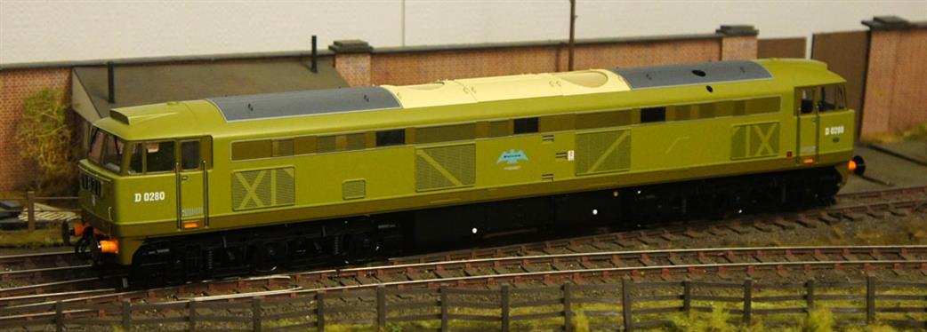 Heljan O Gauge 5350 D0280 'Falcon' BR Lime Green Diesel Electric Locomotive Model