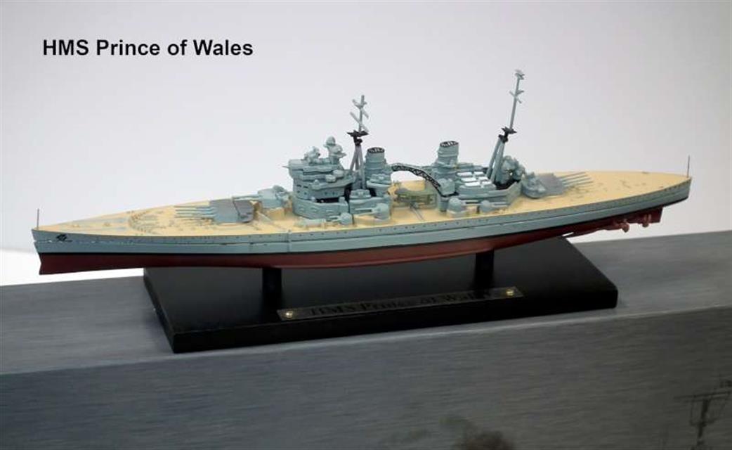 Altaya 1/1250 GM103 British Royal Navy Battleship HMS Prince of Wales Full Hull Model