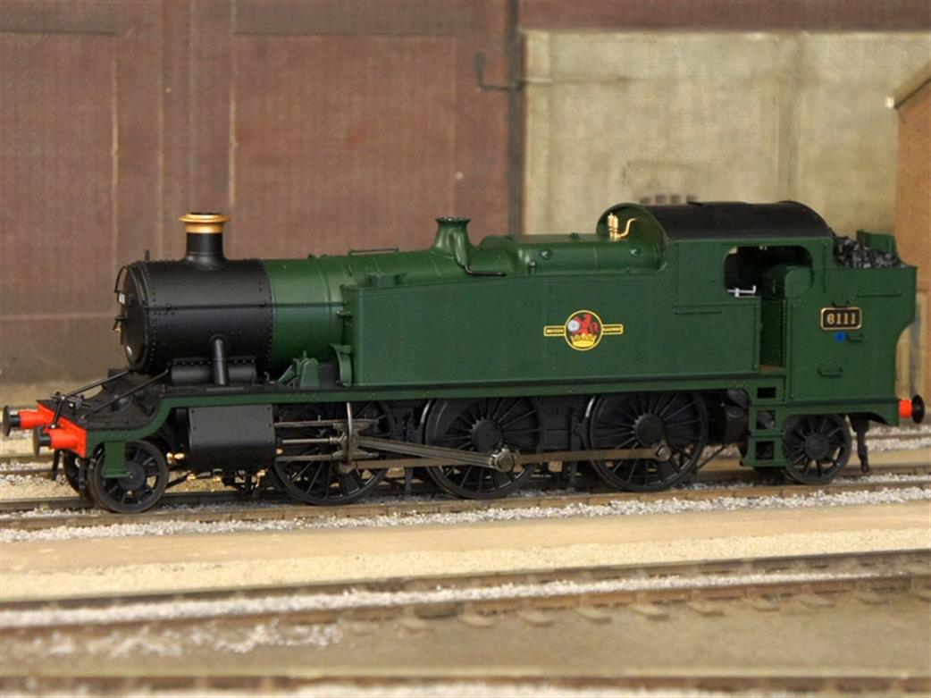 Heljan O Gauge 6103 GWR 5101/61xx Class 2-6-2T Large Prairie 6111 81F BR Green Unlined Late Crest