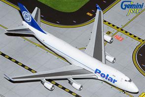 Gemini Jets GJPAC2013 is a 1/400th scale diecast model of a Polar Air Cargo Boeing B747-400F Interactive
