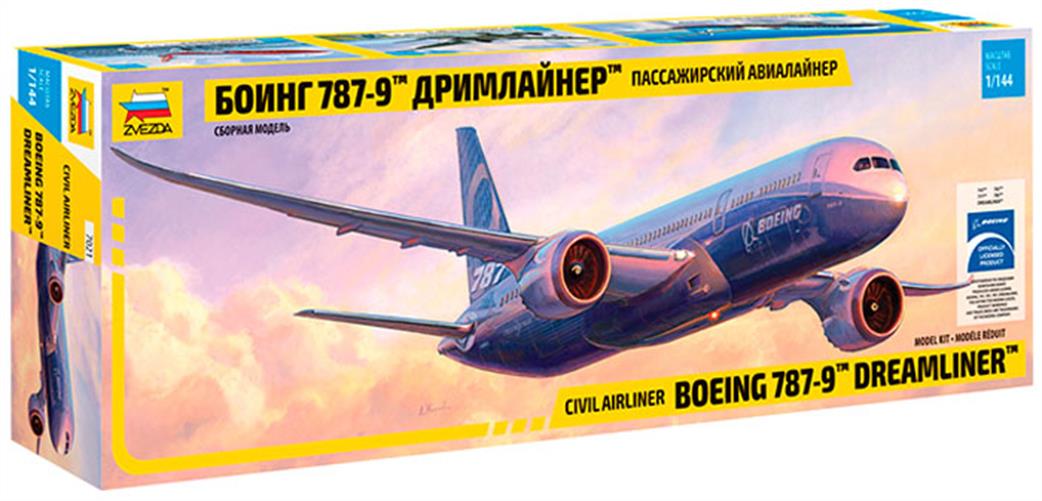 Zvezda 1/144 7021 Boeing 787-9 Dreamliner Airliner Kit