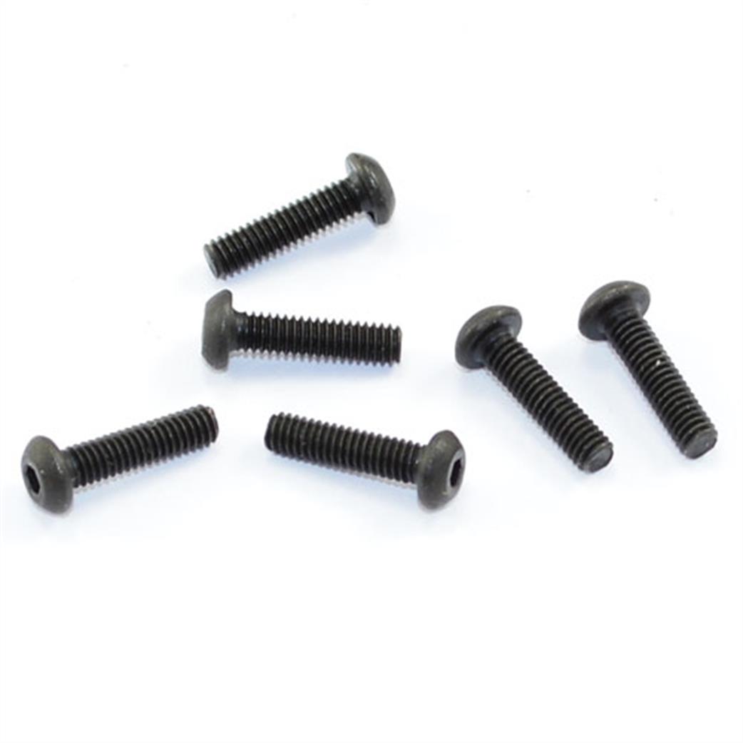 FTX  FTX6875 Button Head HES Screws M2.5x10mm for FTX Colt Pack of 6