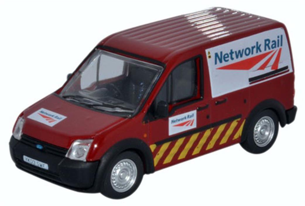 Oxford Diecast 1/76 76FTC009 Ford Transit Connect Network Rail (Jarvis)