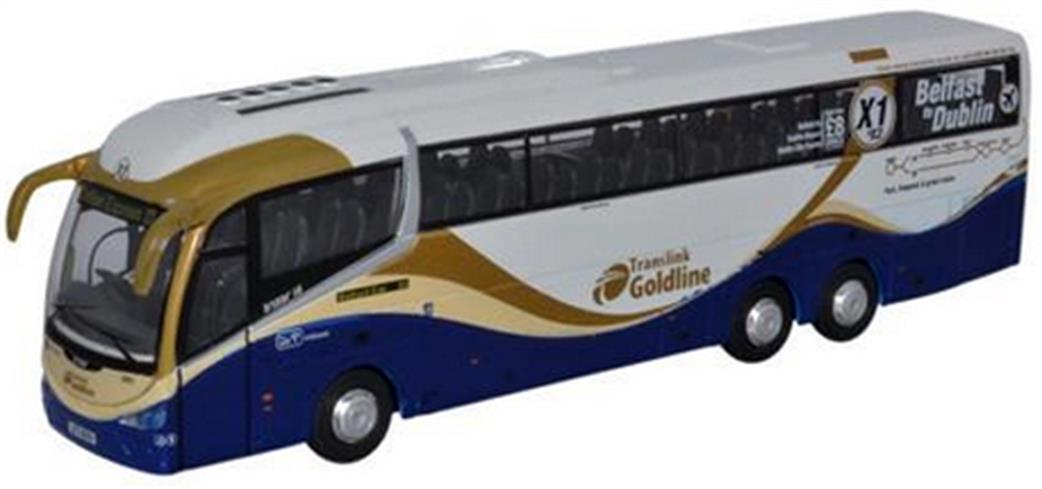 Oxford Diecast 1/76 76IR6001 Irizar i6 Translink Goldline Coach Model