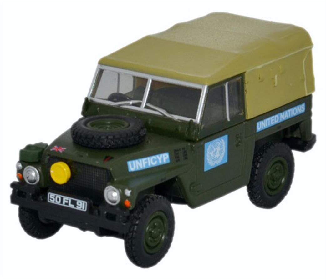 Oxford Diecast 1/76 76LRL001 Land Rover 1/2 Ton Lightweight United Nations