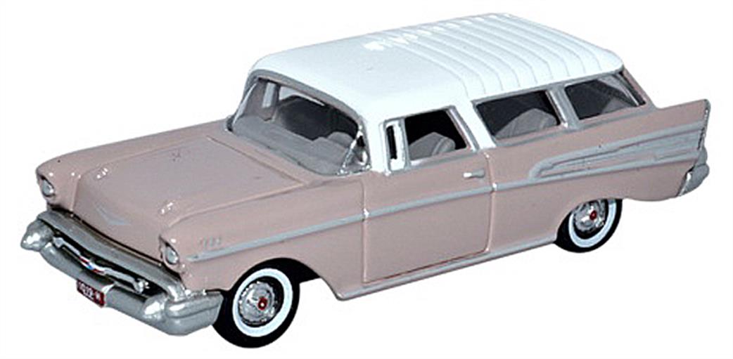 Oxford Diecast 1/87 87CN57001 Chevrolet Nomad 1957 Dusk Pearl/Imperial Ivory