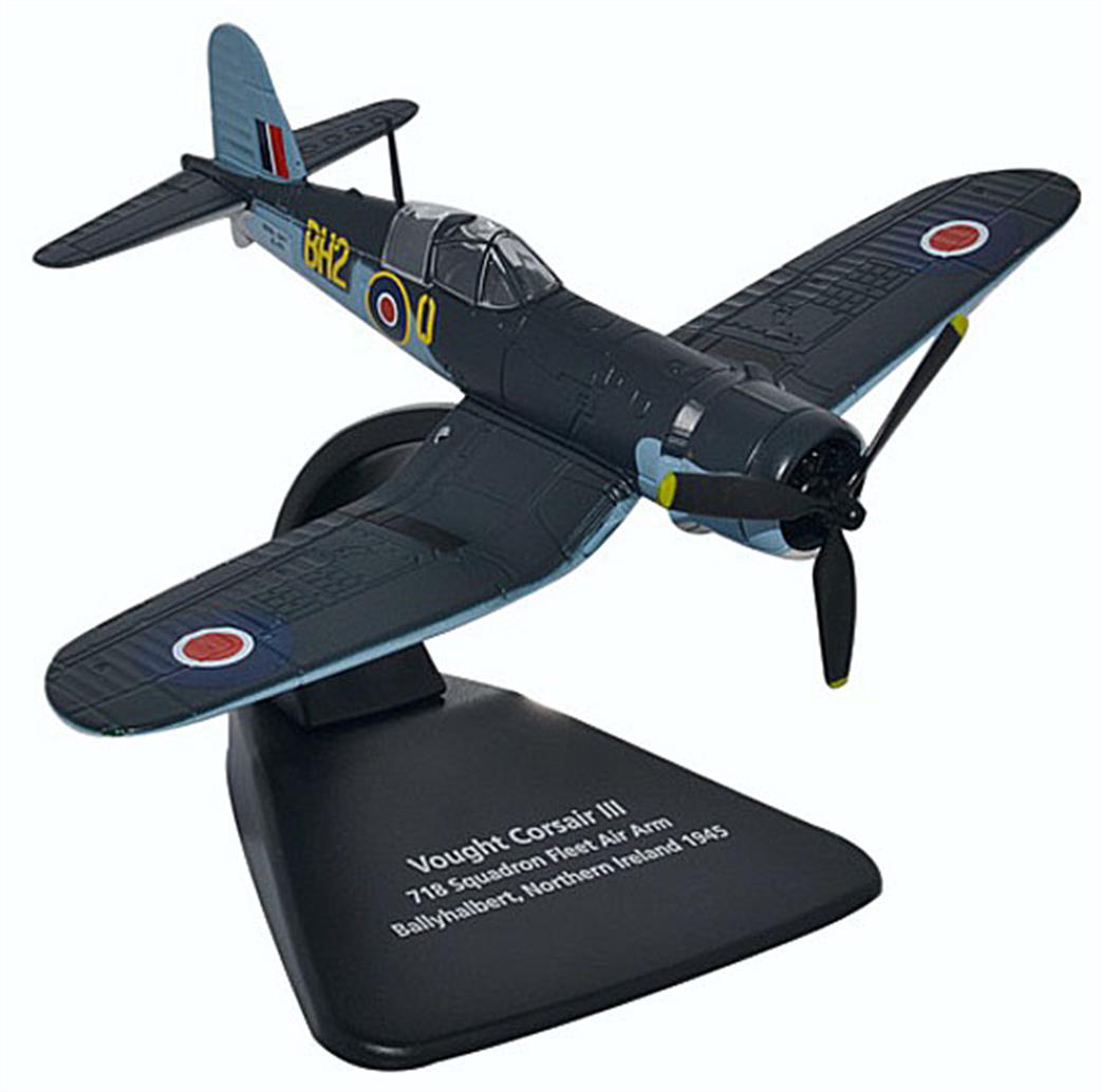 Oxford Diecast 1/72 AC070 Vought Corsair III 718 Sqn. FAA Ballyhalbert NI 1945