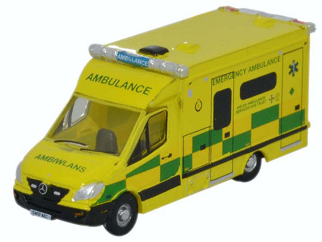 Oxford Diecast 1/148 NMA001 Mercedes Ambulance Wales