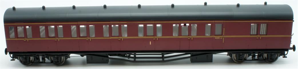 Dapol Lionheart Trains O Gauge LHT-630 BR ex-GWR Suburban Brake Composite Maroon UnNumbered