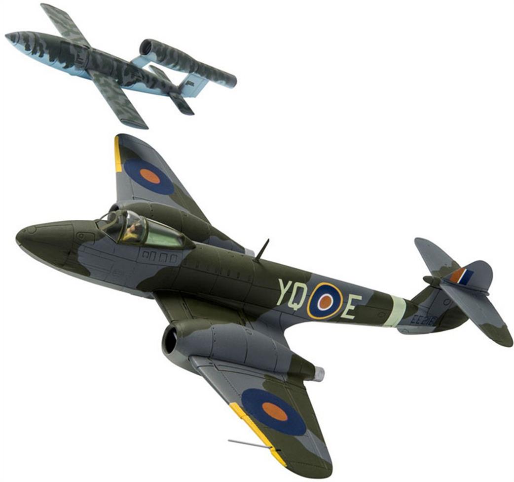 Corgi 1/72 AA27403 Gloster Meteor F.1 EE216 T.D. Dixie Dean RAF No.616 Sqn and V-1 Doodlebug