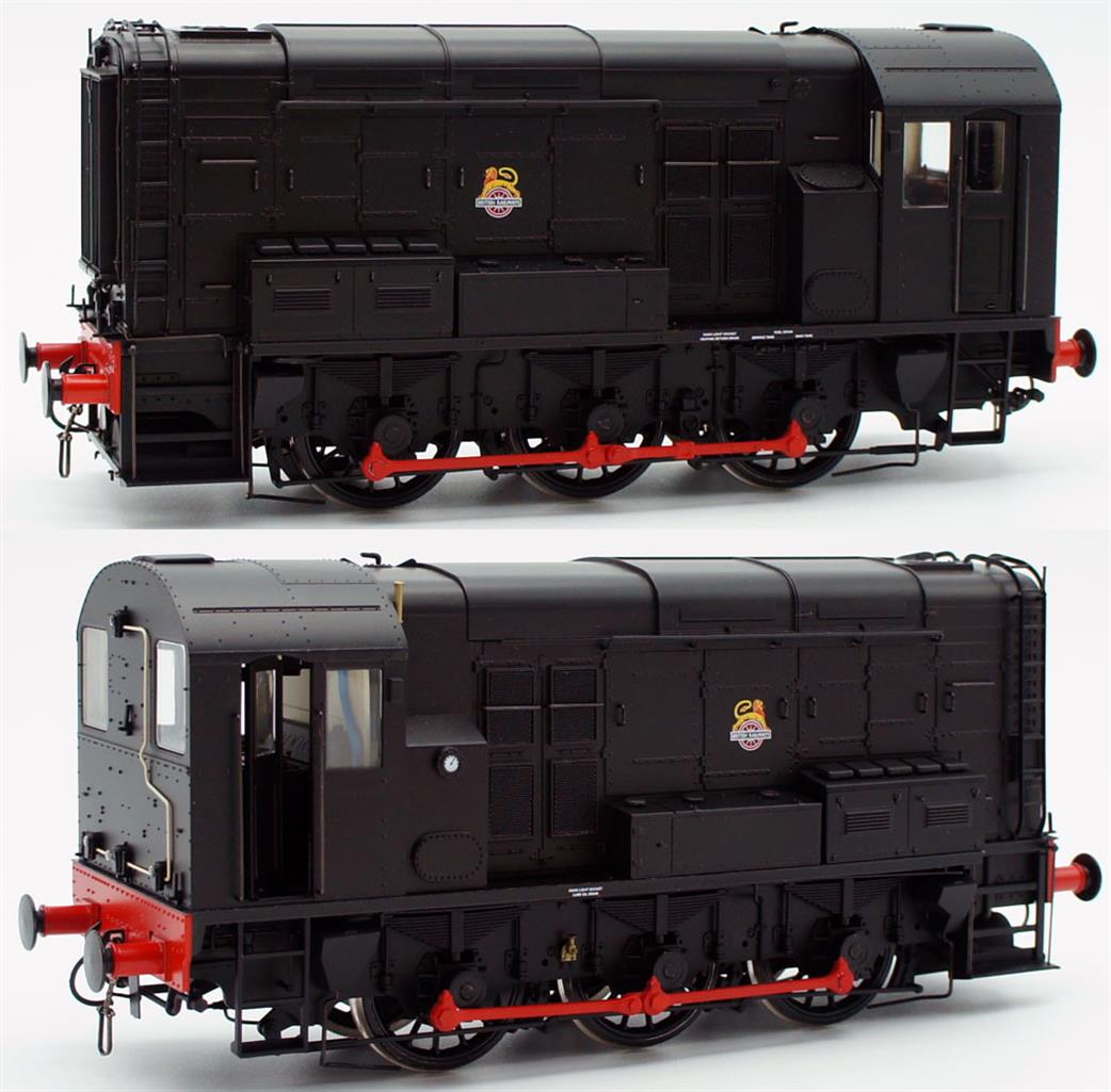 Dapol O Gauge 7D-008-007U BR Class 08 0-6-0 Diesel Shunting Engine Black Livery UnNumbered