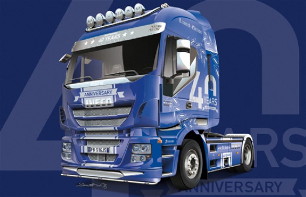 Italeri 1/24 3919 Iveco Stralis Hi-way 40th Anniversary Cab Kit