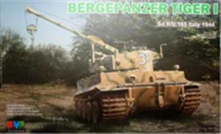 Rye Field Model RM-5008 1/35 Scale German Bergepanzer Tiger 1 TankThe kit includes both photo etch and clear plastic parts. Decals and instructions accompany the kit.