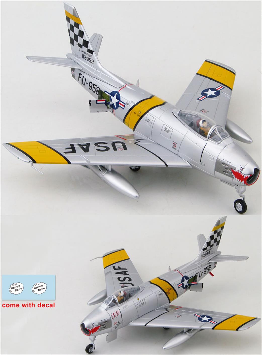 Hobby Master HA4313 F-86F Sabre 51-12958 Capt Harold E Fisher 39thth FIS/1st FW Korea 1953 1/72