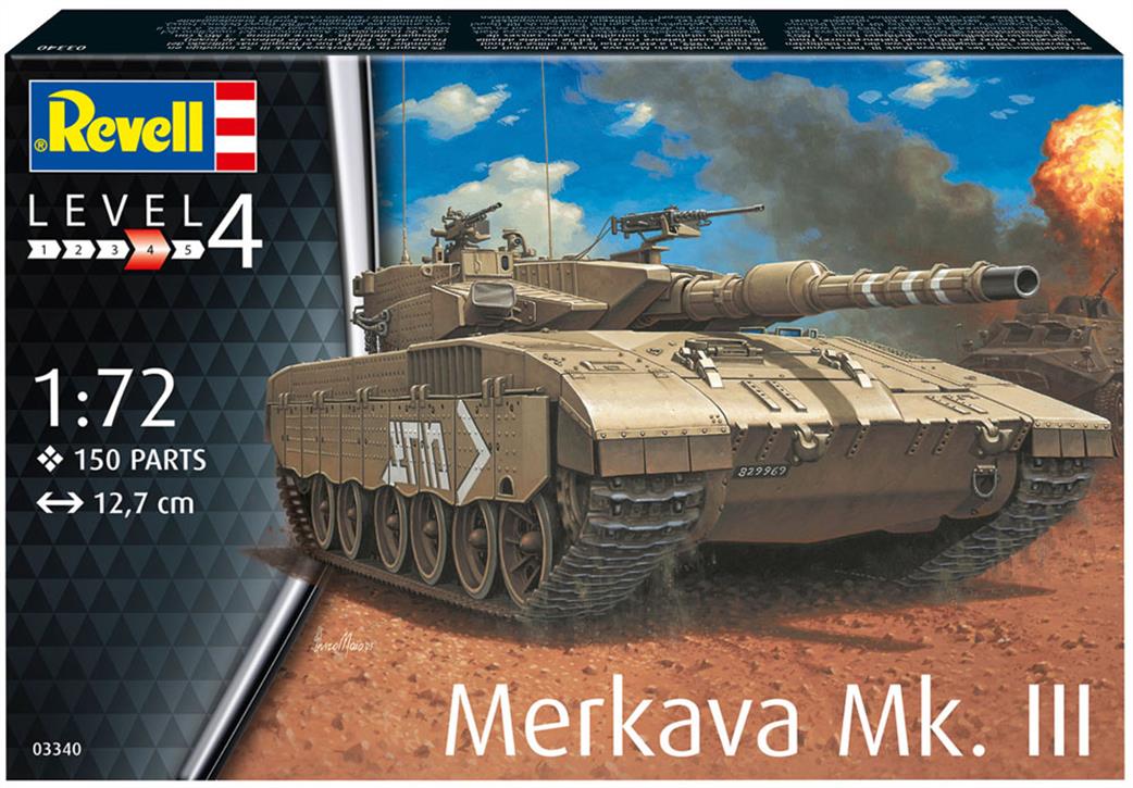 Revell 1/72 03340 Merkava Mk.III Tank Plastic Kit