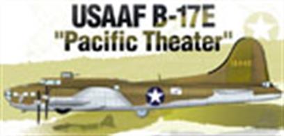 Academy 1/72 USAAF B-17E WW2 American Pacific Theater Bomber Kit 12533Glue and paints are required to assemble and complete the model (not included)