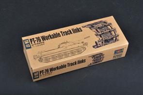 Trumpeter 1/35 PT-76 Workable Track Links for BTR-50 02047Glue and paints are required