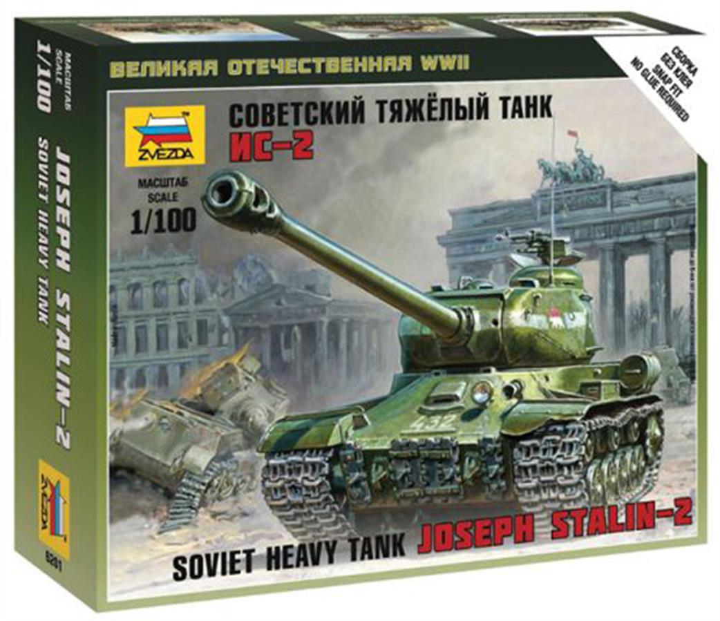 Zvezda 1/100 6201 Soviet Heavy Tank IS-2 Stalin