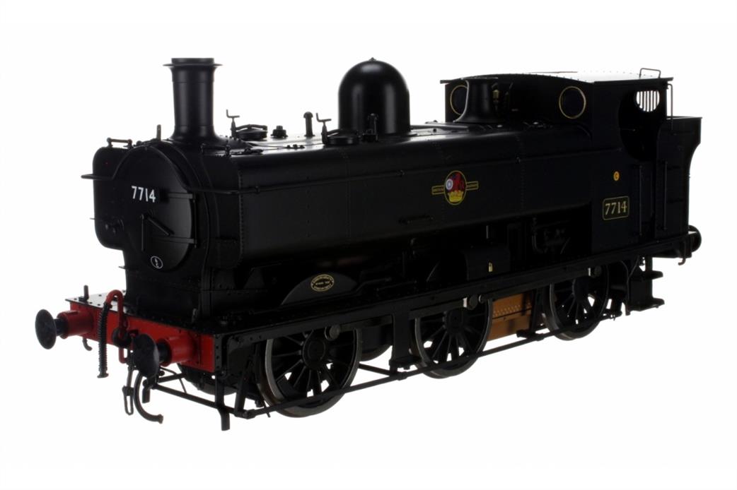 Dapol O Gauge 7S-007-011 BR 7714 ex-GWR 57xx Pannier Riveted Tank Black Late Crest