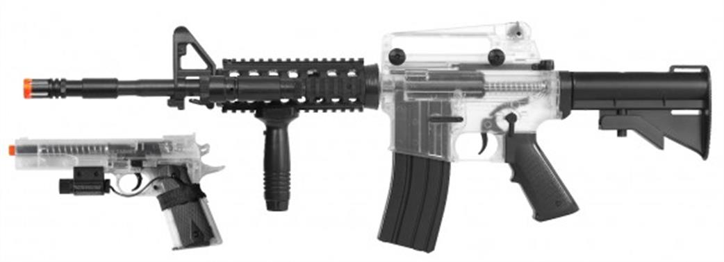 Cybergun  1/1 180791 Colt M4 A11 Ris BB Rifle & pistol Set