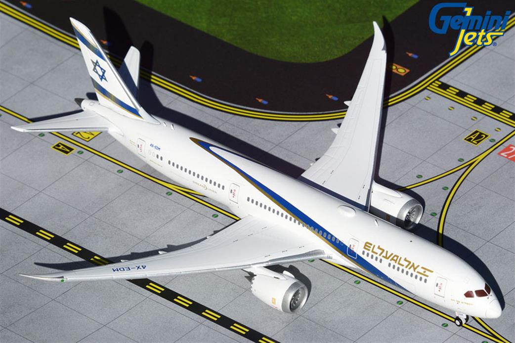 Gemini Jets GJELY1904 EL AL Boeing 787-9 Jerusalem of Gold 4X-EDM Jet Airliner Model 1/400