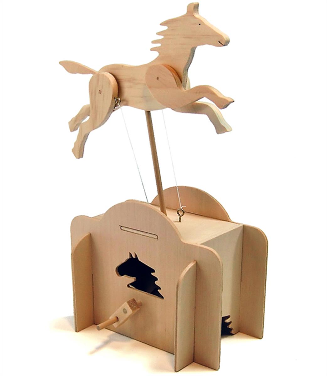 Pathfinder 26317 Automata Make Your Own Running Horse Wooden Kit