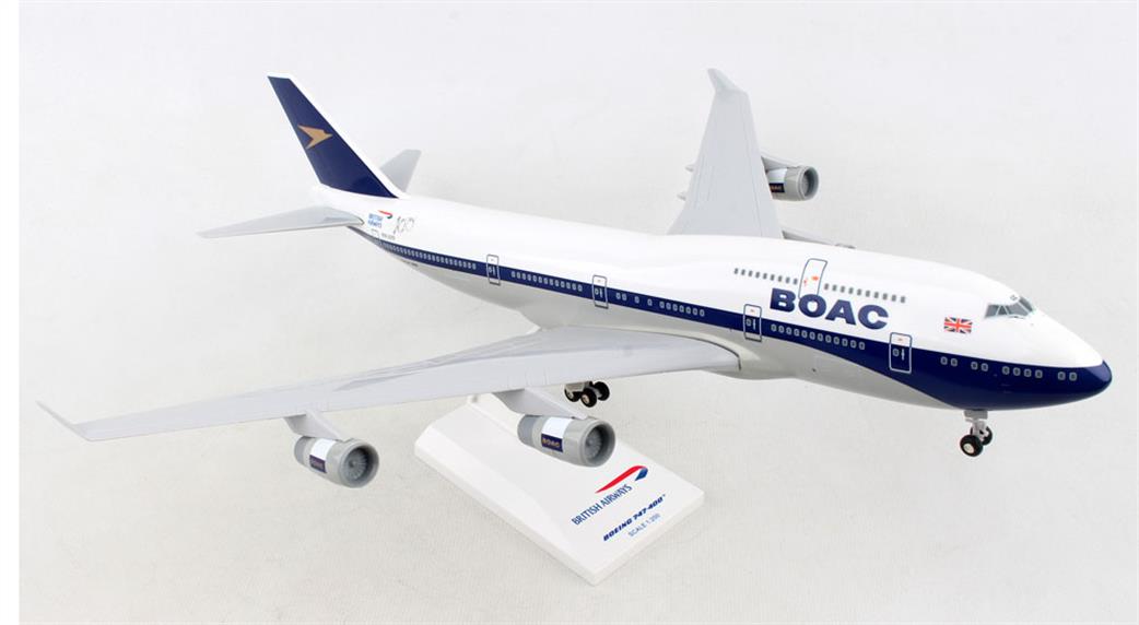 Skymarks 1/200 SKR1015A British Airways Boeing B747-400 BOAC 100 Anniversary Plastic Aircraft Model