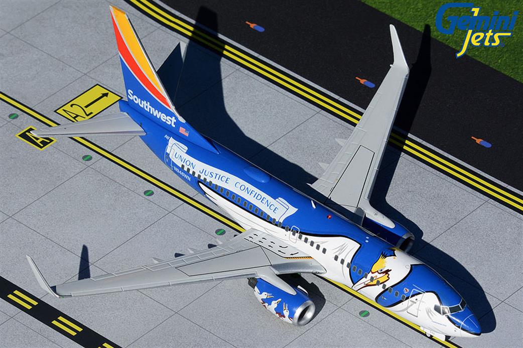 Gemini Jets 1/200 G2SWA926 Boeing B737-700(w) Southwest Louisiana One N946WN Diecast Aircraft Model