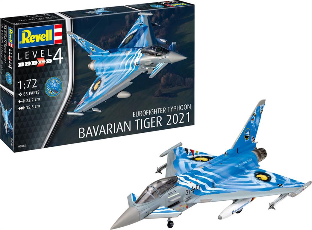 Revell 1/72 03818 Eurofighter Typhoon Bavarian Tiger 2021