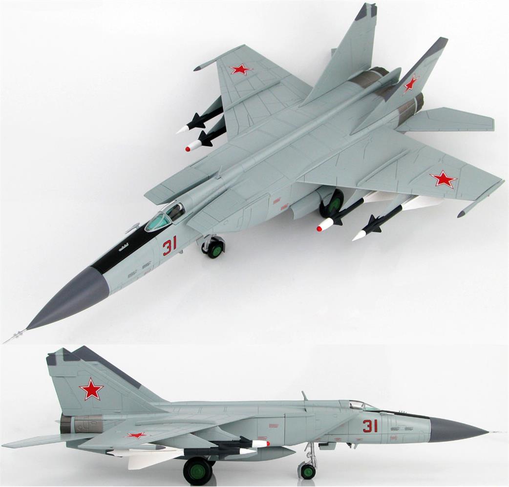 Hobby Master 1/72 HA5601 MIG-25P Foxbat Red13, flown by Lt. (Sg.) V. Belenko,  Chuguyevka Airbase, Japan 1976