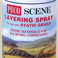 Peco Layering Spray400ml aerosol spray can for fixing static grass