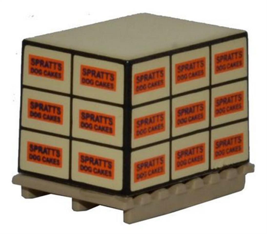 Oxford Diecast 1/76 76ACC003 Pallet/Loads Spratts Dog Cakes Pack of 4